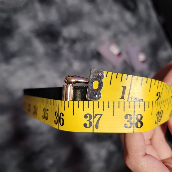 Kallmeyer Genuine Leather Belt Black with Gold Buckle. Made In Italy - Picture 13 of 13